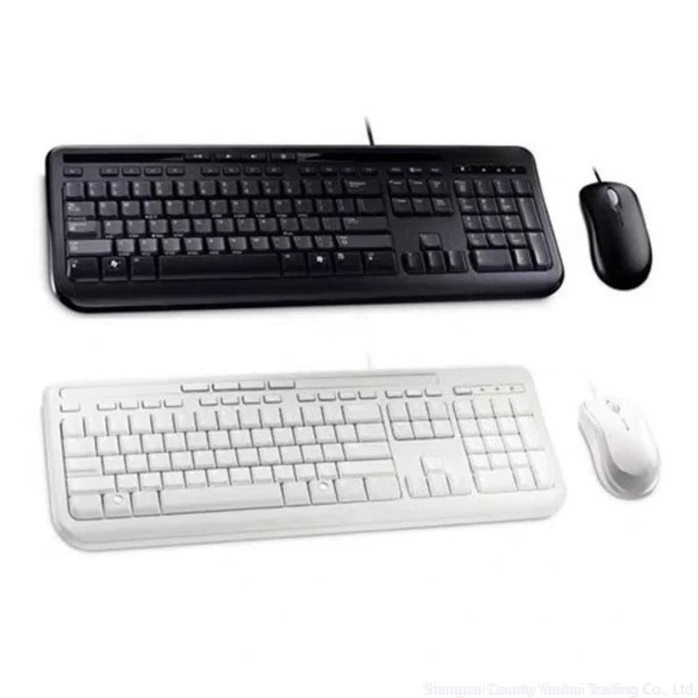 Laptop Accessories Combo Set - 마이크로소프트 600 유선 키보드 및 마우스