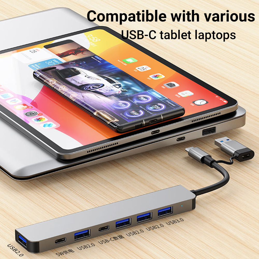 Laptop Accessories That You Need - 7-in-1 듀얼 헤드 USB-C&USB 도킹 스테이션