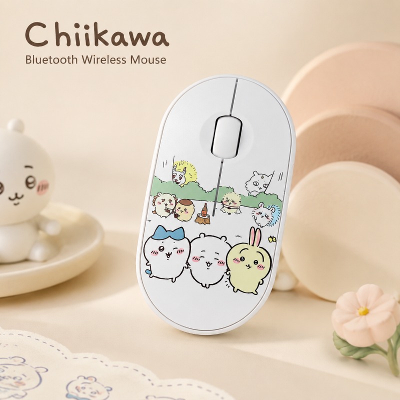 Good Laptop Accessories - 귀여운 Chiikawa 블루투스 무선 마우스 듀얼