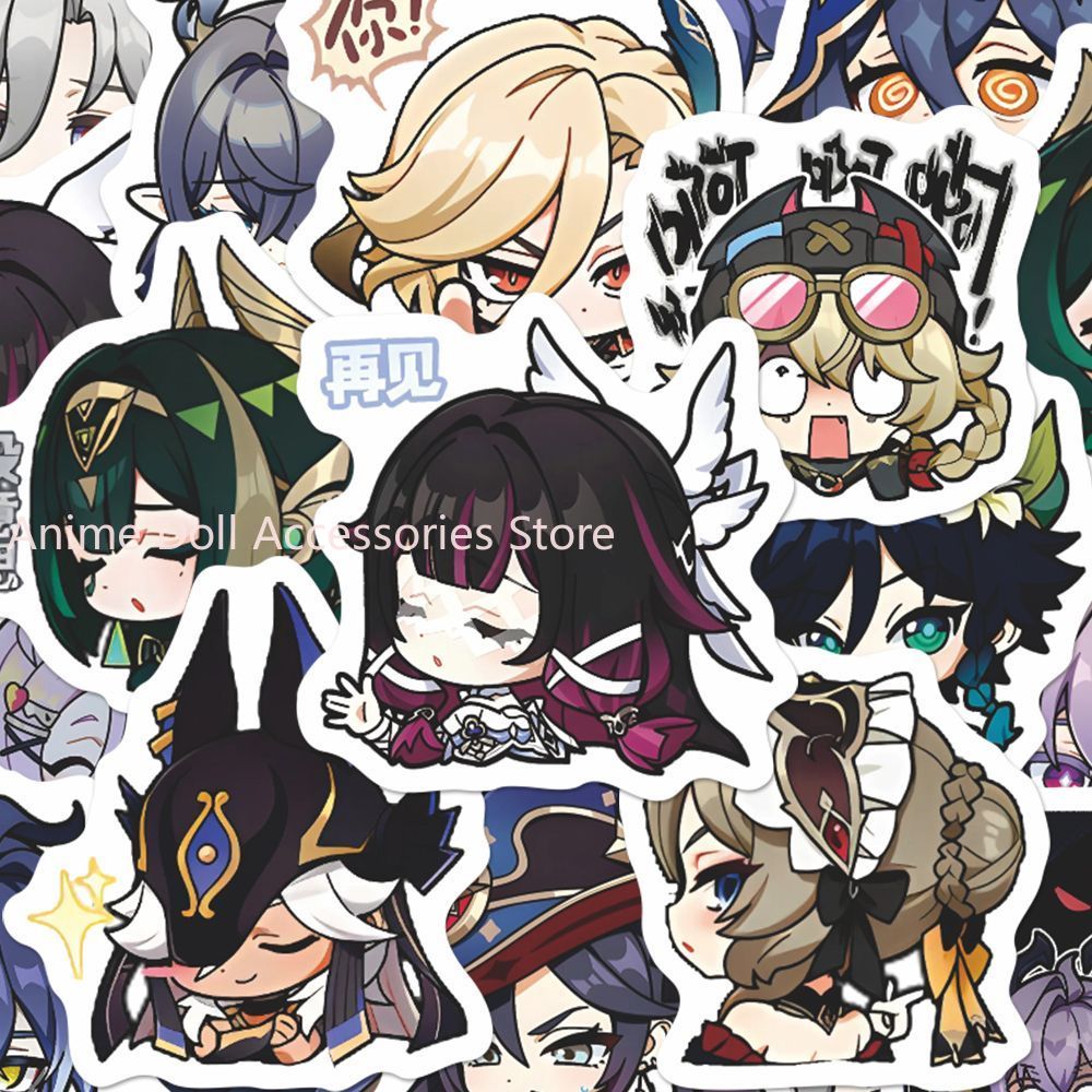 Laptop Accessories - 64PCS Genshin Impact Moon Maiden 애니메이션