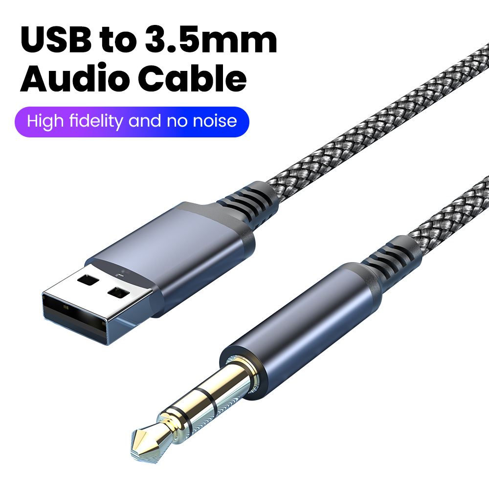 Usb A 3.5mm 잭 남성-남성 Aux 오디오 케이 - Laptop Accessories Headphones 리뷰 및 가격
