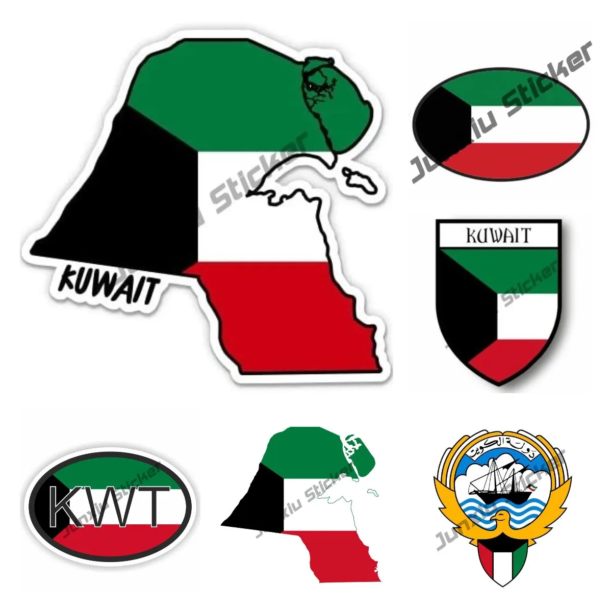 쿠웨이트 지도 플래그 비닐 스티커 재미 있은 자동차 백 - Laptop Accessories Kuwait 리뷰 및 가격