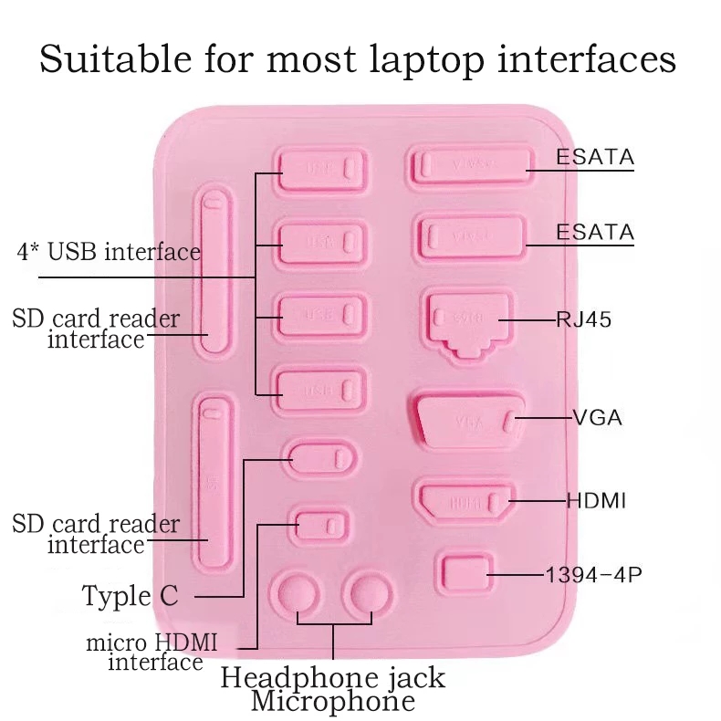 1 세트 유니버설 노트북 안티 먼지 플러그 16pcs  - Laptop Accessories Protector 리뷰 및 가격