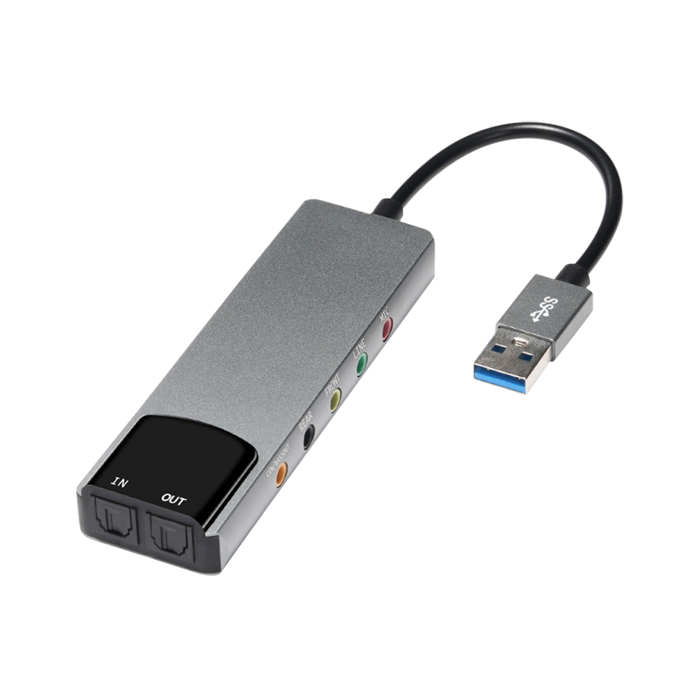 외부 USB 광학 사운드 카드 6-in-1 USB 오디 - Laptop Accessories Headphones 리뷰 및 가격