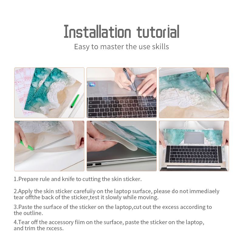 DIY 애니메이션 커버 노트북 스티커 비닐 스킨 15- - Laptop Accessories Protector 리뷰 및 가격