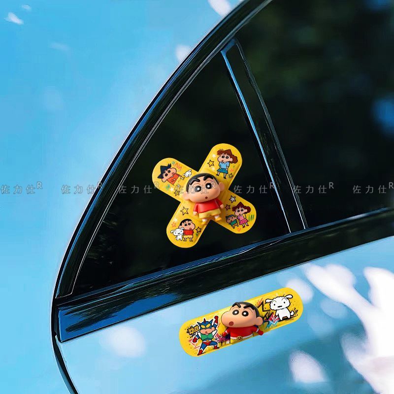 크레용신짱 밴드에이드 만화 애니메이션 자동차 스티커,  - Laptop Accessories Aesthetic 리뷰 및 가격