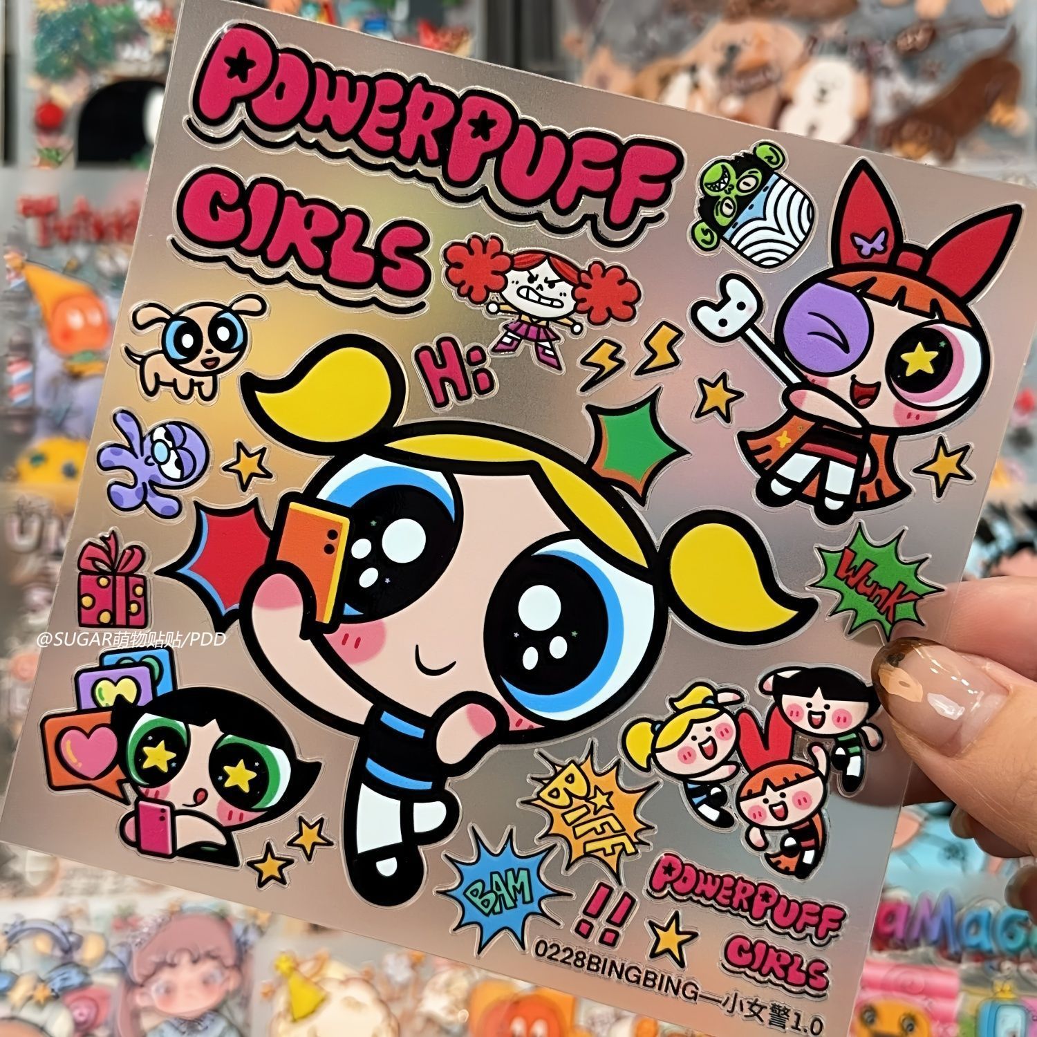 귀여운 파워퍼프 걸 캐릭터 스티커 시트 빈티지 스타일  - Laptop Accessories Kids 리뷰 및 가격