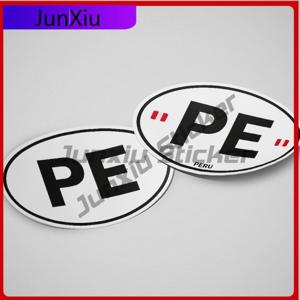 페루 PE 스티커 타원형 깃발 방수 데칼 독특한 자동차 - Laptop Unique Accessories 리뷰 및 가격