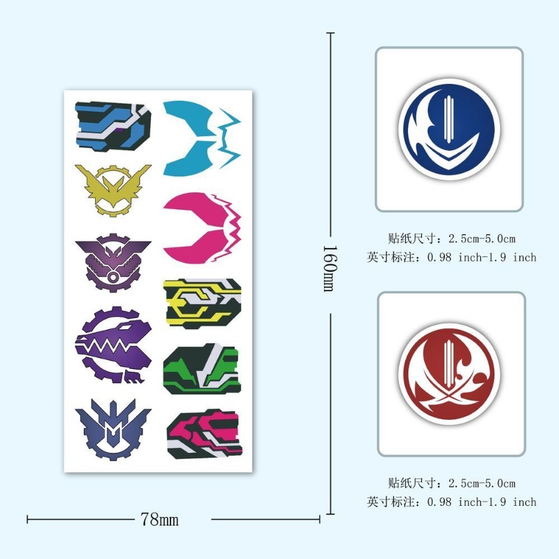 60 시트 가면 라이더 로고 스티커 크리 에이 티브 데 - Laptop Accessories 리뷰 및 가격